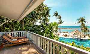 Dubbelrum deluxe mot havet