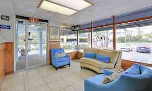 Sittområde i lobbyn