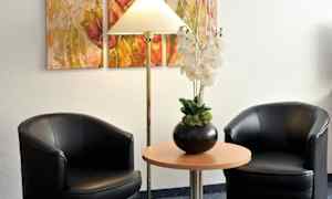 Sittområde i lobbyn