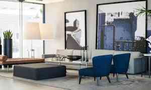 Sittområde i lobbyn