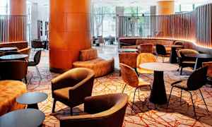 Sittområde i lobbyn