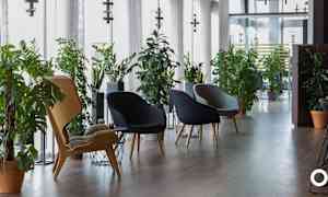 Sittområde i lobbyn