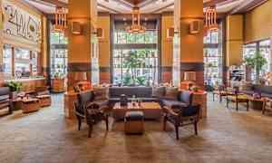 Sittområde i lobbyn