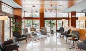 Sittområde i lobbyn