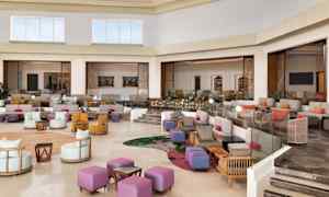 Sittområde i lobbyn