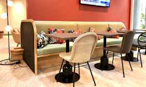 Sittområde i lobbyn