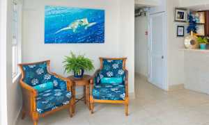 Sittområde i lobbyn