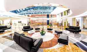 Sittområde i lobbyn