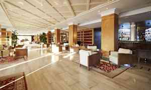 Sittområde i lobbyn