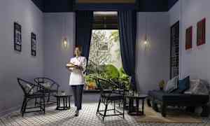 Sittområde i lobbyn