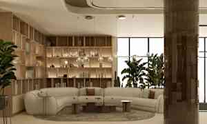 Sittområde i lobbyn