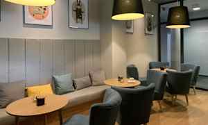 Sittområde i lobbyn