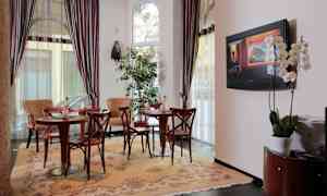 Sittområde i lobbyn