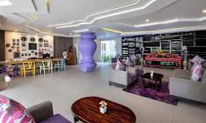 Sittområde i lobbyn