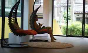 Sittområde i lobbyn