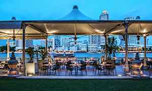 En av hotellets restauranger