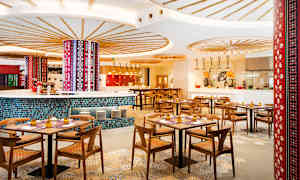 Bufférestaurang med rätter från det thailändska köket