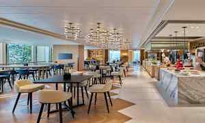 En av hotellets restauranger