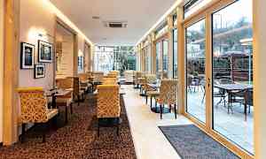 Restaurang med terrass