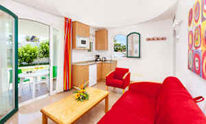 Treurumslägenhet i bungalow