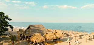 Mojito beach bar i Golden Sands