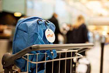 Sekk med Sunclass Airlines tag