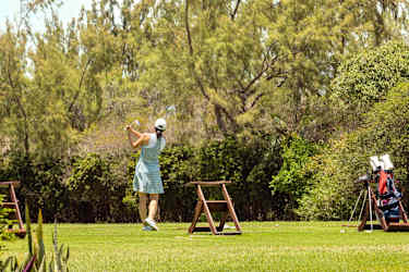 Golfspelare på Mauritius