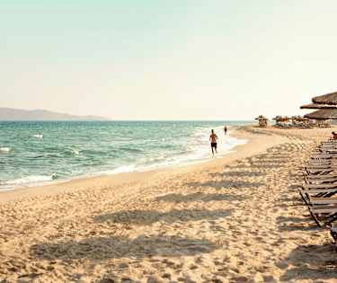 Stranden i Marmari & Tigaki