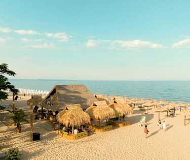 Mojito beach bar i Golden Sands