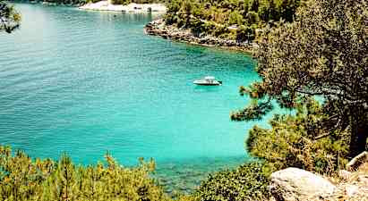 Segling – norra Thassos