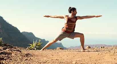 Yoga och vandring