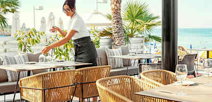 Hotellets trevliga restaurang