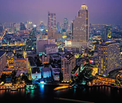 Utsikt över Bangkok