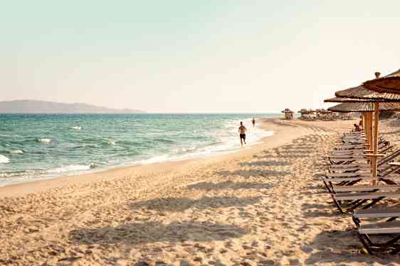 Stranden i Marmari & Tigaki