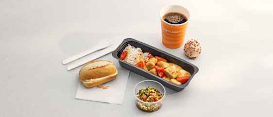 Kyckling panang och en kaka 