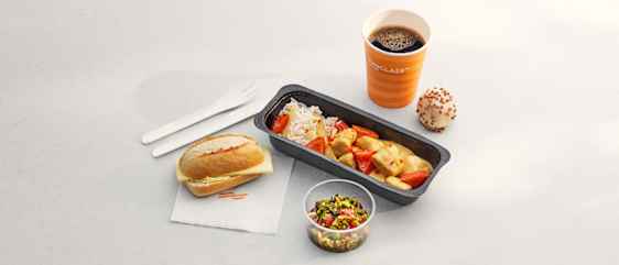 Kyckling panang och en kaka 