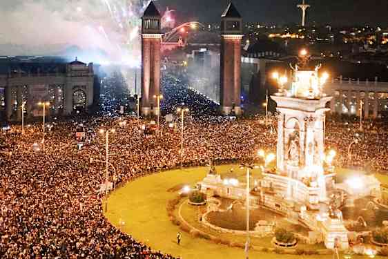 Nyår i Barcelona