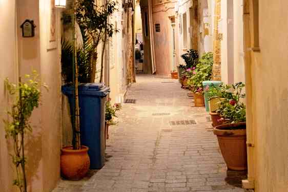 Gränd i Chania stad
