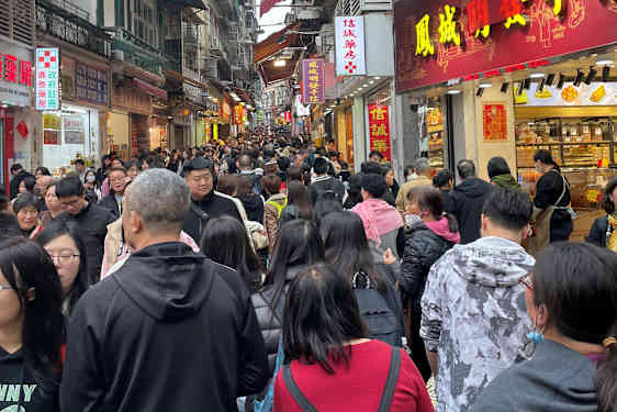 Livligt folkliv i Macao
