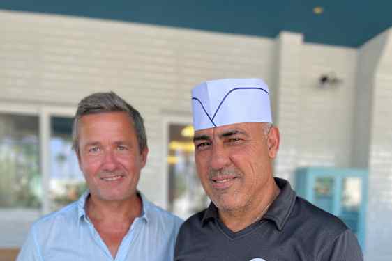 Gunnar och kock på O.B.C.