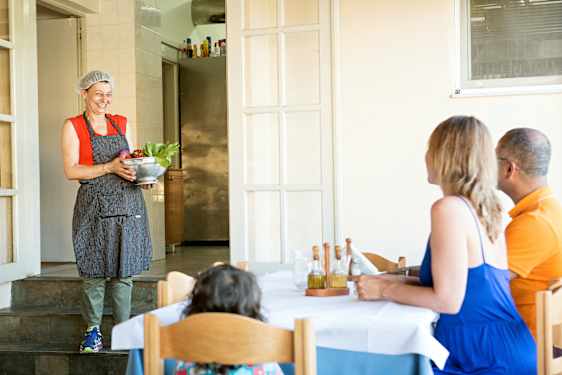 Hemlagad mat på Albatros Hotel i Maleme