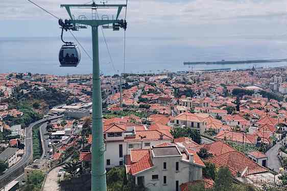 Utforska Funchal från ovan
