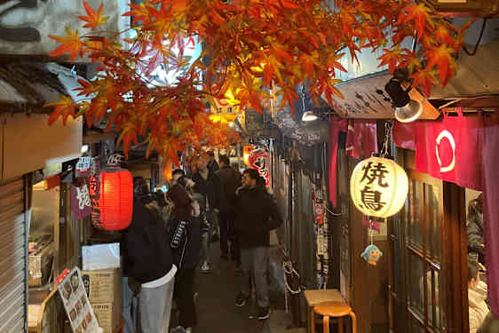 Mysiga gränder i Omoide Yokocho