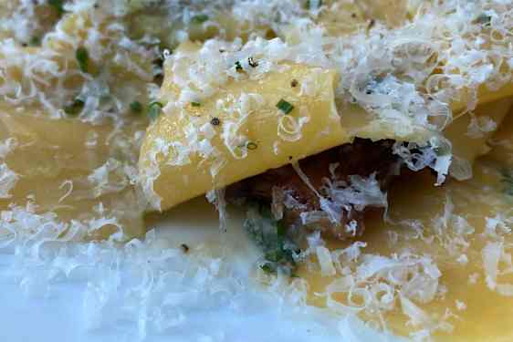 Pasta på restaurangen Goose Pastabar