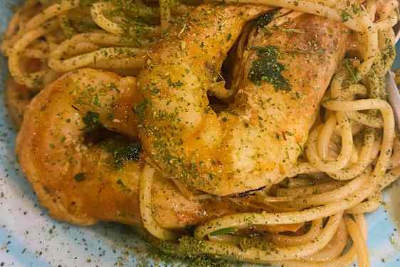 Pasta med skaldjur