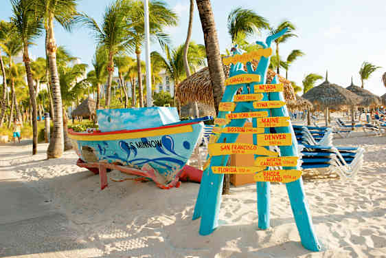 Strand på Aruba