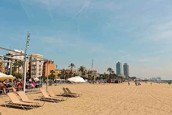 Strand i Barcelona