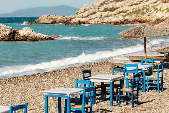 Strand i Grekland
