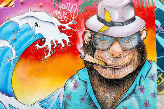 Väggmålning i Aten