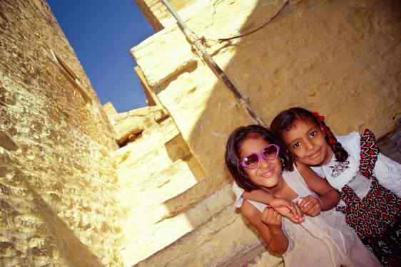 Flickor i Jaisalmer